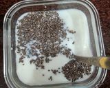 A picture of step 2 of Chia pudding.