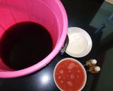 A picture of step 1 of Zobo drink.