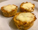 Foto del paso 4 de la receta: Canastita sin masa de calabaza, pollo y muzzarella, apto celíacos. Ideal para la vianda!