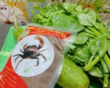 Hình bước làm 1 của món Canh cua rau mồng tơi