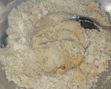 A picture of step 2 of Panchdhari ladoos.