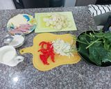 Foto del paso 1 de la receta: Torta de espinaca diferente sin huevo ¡al horno!