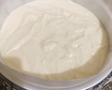 A picture of step 13 of Air light fluffy chiffon cake using waterbath baking method.