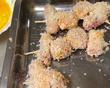 A picture of step 3 of Japanese Kushiage.
