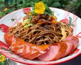 Hình bước làm 5 của món Mì soba xào rau củ
