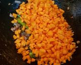 A picture of step 3 of Carrot Stir fry Poriyal.