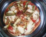 Paneer pasta pizza recipe step 6 photo
