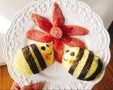 Hình bước làm 5 của món Bento ong cho bé