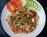 รูปขั้นตอนการทำที่ 3 ของ "ไข่เจียวแหนมทรงเครื่อง" Sour Pork Omelette 🐷🥚🍅🥕