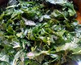 A picture of step 6 of Spicy vegetable soup with zogale and groundnut.