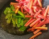 A picture of step 4 of Red Carrot Green Chilli Pickle - 10 minutes Instant Pickle.