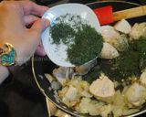 A picture of step 6 of Persian dill & broad beans rice cake ته چین شوید باقالی.