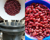 A picture of step 1 of Rajma Chawal.