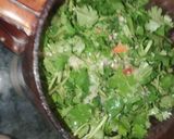 A picture of step 1 of Coriander chutney.