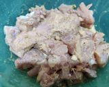 A picture of step 2 of Dahi chicken.