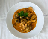 Foto del paso 4 de la receta: Döneralbóndigas en salsa Strogonoff