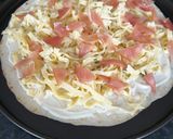 Une image de l'étape 2 de Pizza 🍕 wrap tagliatelles bacon 🥓 mozzarella gruyère râpé.