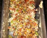 A picture of step 3 of Roti ke double layer tringle shape pizza.