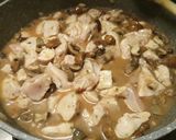 A picture of step 3 of Chicken in a mushroom and tarragon sauce.