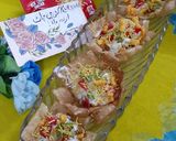 A picture of step 7 of Kurkurey katori chaat.