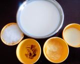 A picture of step 2 of New instant custard Malai cake for Holi festival.