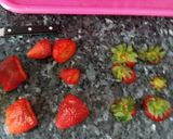 Foto del paso 1 de la receta Batido de fresa con nata sin pepitas