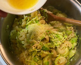 Foto del paso 5 de la receta: Repollitos de Bruselas con pasta.Todo en una sola olla! 🍲One-pot Pasta