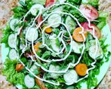 Hình bước làm 2 của món Salad cải mầm 🥗🍙