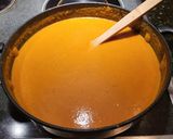 A picture of step 6 of Creamy Thai Carrot Soup w/ Basil.