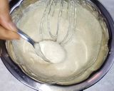 A picture of step 3 of Amaranth (Rajgira) cake with apricots & orange zest.