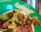 A picture of step 2 of Gluten free wraps 😀BLT.