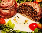 Foto del paso 3 de la receta: Bola de Kafta y Tocineta acompañado de Corona de Rugula semillada