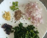 A picture of step 3 of Lucknowi kali masoor dal.