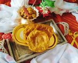 A picture of step 4 of Methi Masala Puri 😋.