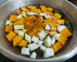 A picture of step 3 of Kerala Pulinkari.