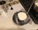 A picture of step 2 of Japanese silky milk pudding.