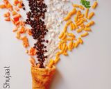 A picture of step 6 of Edible Cone Kurkure Chaat.