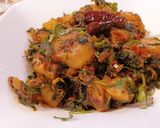 A picture of step 9 of Winter Special Aloo Methi 😋.
