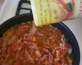 A picture of step 7 of Jambalaya.