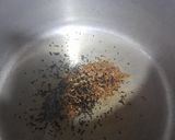 A picture of step 1 of Aloo fry.