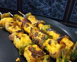 A picture of step 8 of Paneer tikka.
