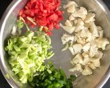 A picture of step 1 of Mix veg Ragi soup.