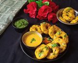 A picture of step 5 of Cornmeal Dhokla.