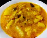 A picture of step 6 of Aloo posto curry.