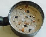 A picture of step 4 of Black Rice Payasam/kheer.