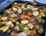 Foto langkah ke 7 dari resep Roasted Chicken with creamy sauce.