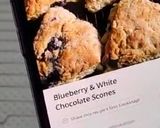 A picture of step 15 of Blueberry and White Chocolate Scones.