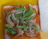 A picture of step 1 of Pizza sandwich.