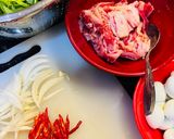 Foto langkah ke 1 dari resep Kangkung Cah Daging.