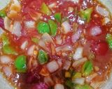 A picture of step 5 of Chikan manchurian with fried rice.
